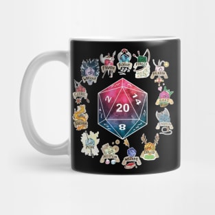 D&D D20 Class T Shirt Mug